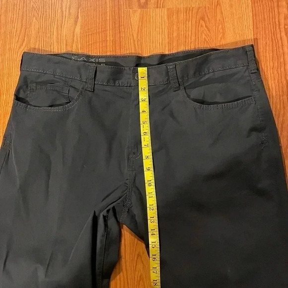 AXIS LA Mens 40x32 Chino Straight Fit Pants Brown Gray Pockets Cotton Stretch - Picture 10 of 11